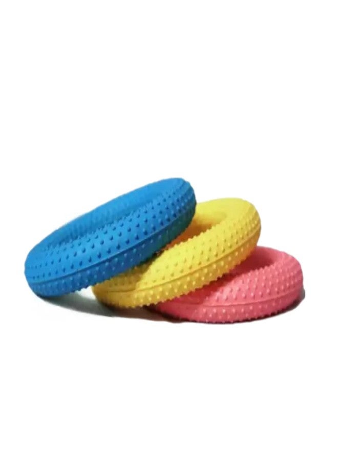 CABRIO Rubber Kids Playing Dotted Tennikoit Ring 3pcs Outdoor Throw and Catch Practice Game Toy - Image 1